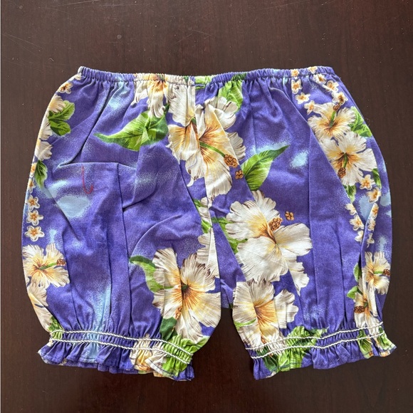 ALOHA Purple Hawaiian print Baby Outfit - Picture 7 of 9